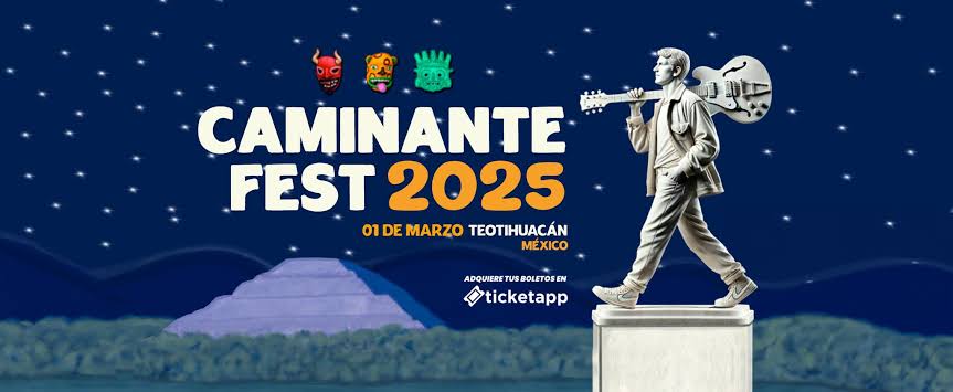 El Fest Caminante promete energia y música el proximo 1 de marzo en Teotihuacán