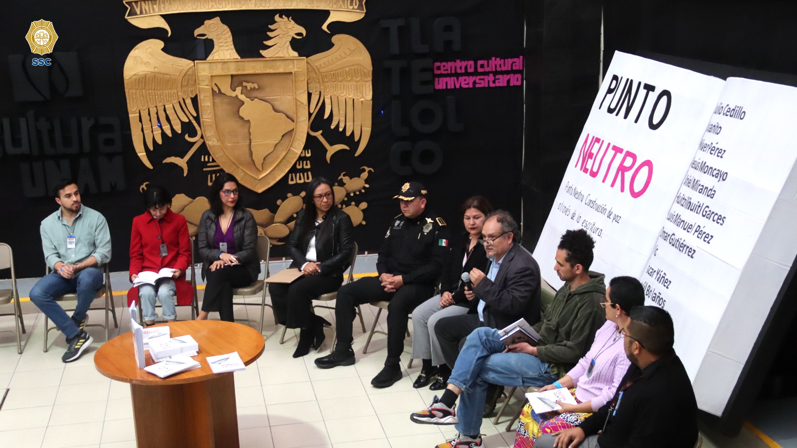 Personas privadas de la libertad del Centro Varonil de Seguridad Penitenciaria y la SSC presentan el libro “Punto Neutro”, 
