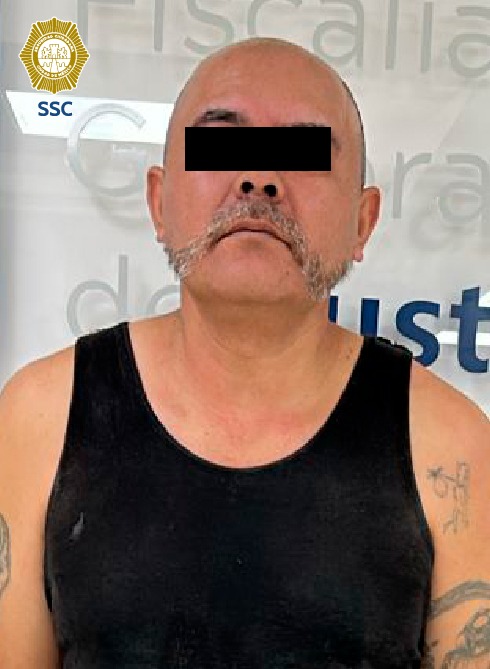 El detenido cuenta con tres ingresos al Sistema Penitenciario de la Ciudad de México por Resistencia de particulares y Delitos contra la Salud.