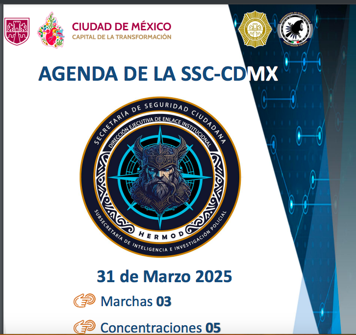 Hay tres marchas y cinco concentraciones registradas para hoy.