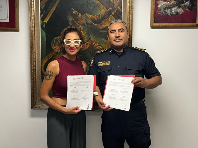 Villagrán Villasana y Pérez Cova resaltaron la importancia de trabajar en conjunto para priorizar la atención médica veterinaria para los animales rescatados.
