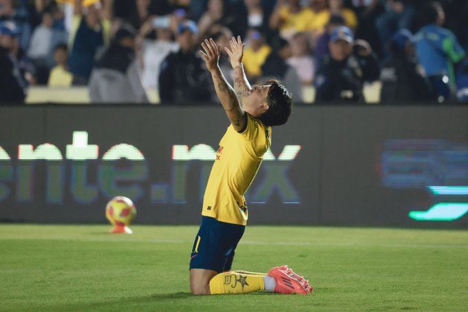 Los goles del equipo de Coapa fueron doblete de Brian Rodríguez y uno de Víctor Dávila. Imagen X @ClubAmerica