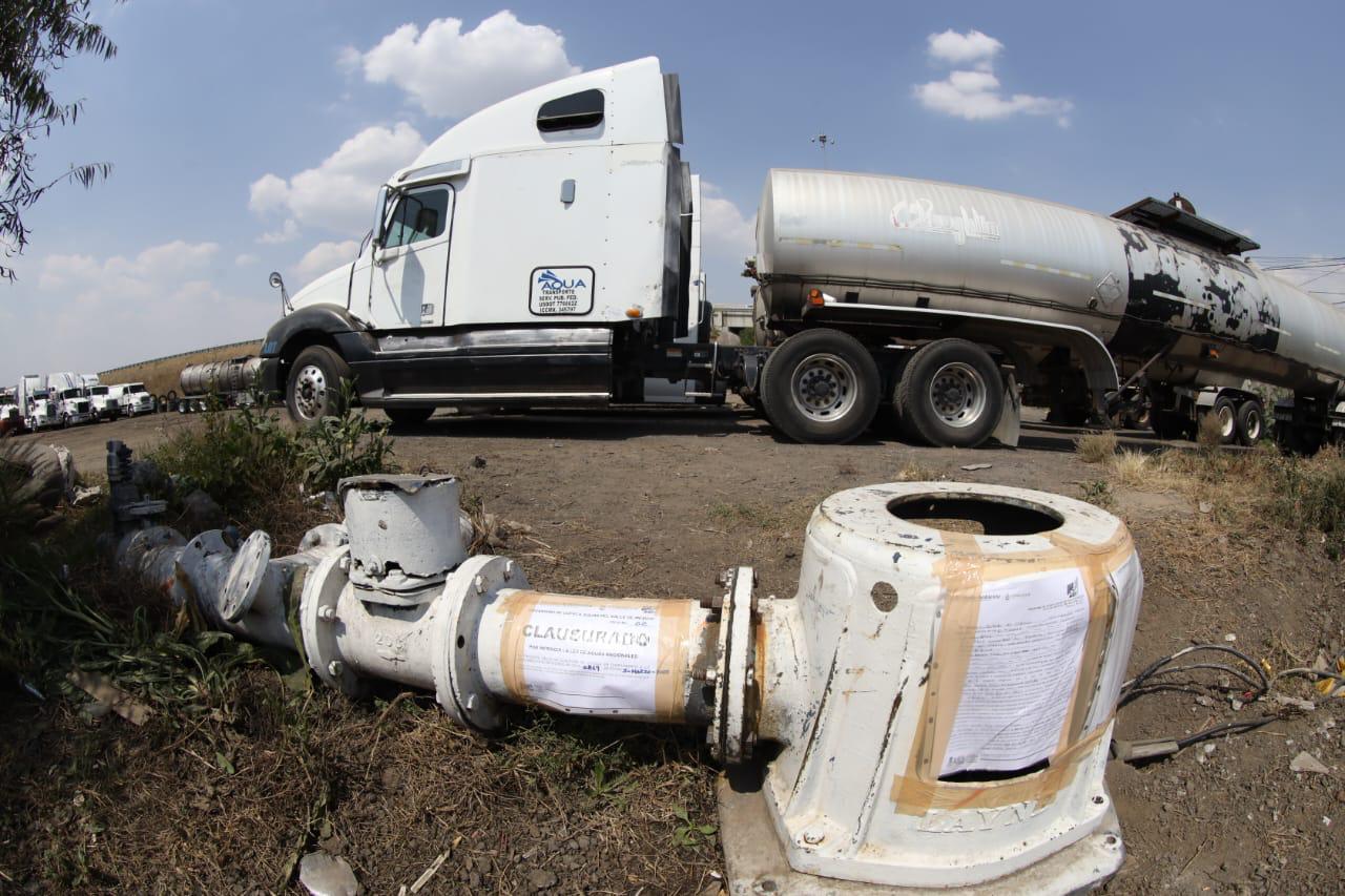 Realiza Conagua operativo en 11 sitios de Chicoloapan y Texcoco, Estado de México, contra la explotación ilegal de aguas nacionales.