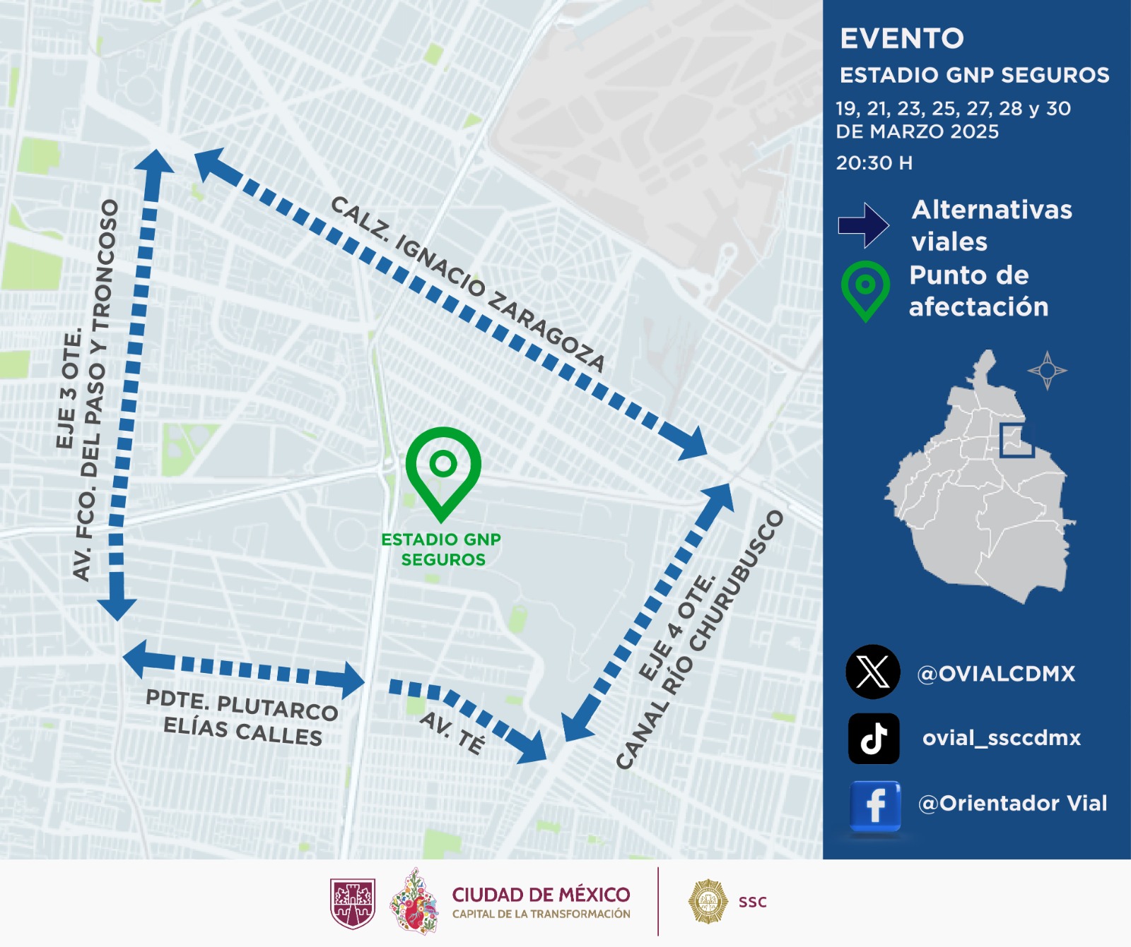 La SSC implementará dispositivos de seguridad, prevención y vialidad en el Estadio GNP por las siete presentaciones de la cantante colombiana Shakira.