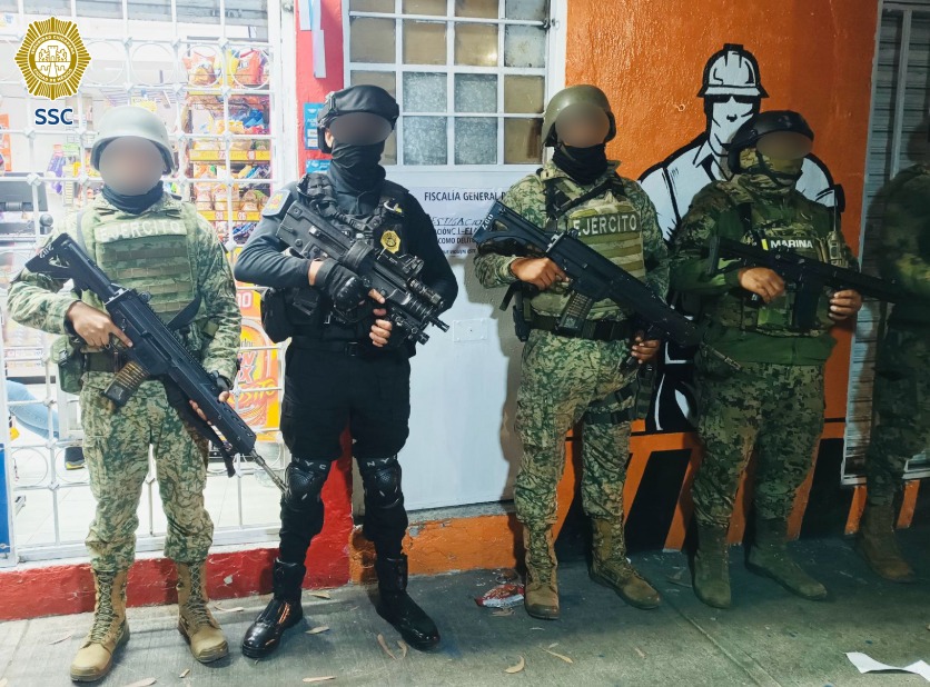 GN y Fisclaia realizan cateos en la CDMX