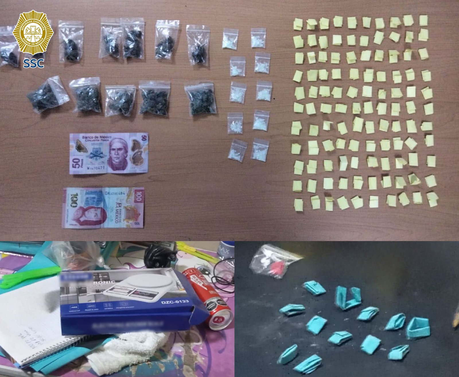 Aseguran droga en cateo