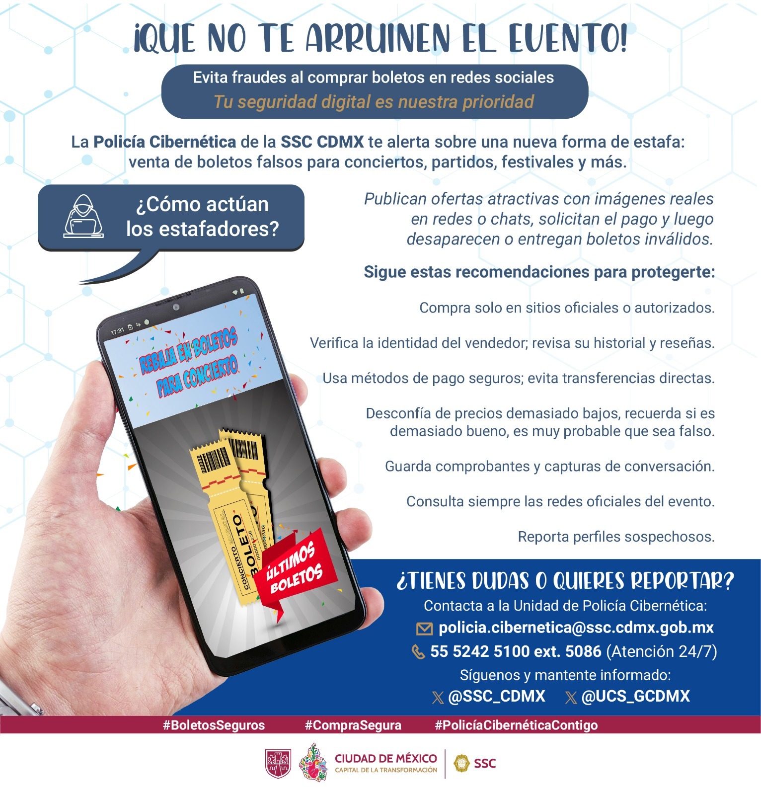 Para evitar fraudes sigue estos consejos