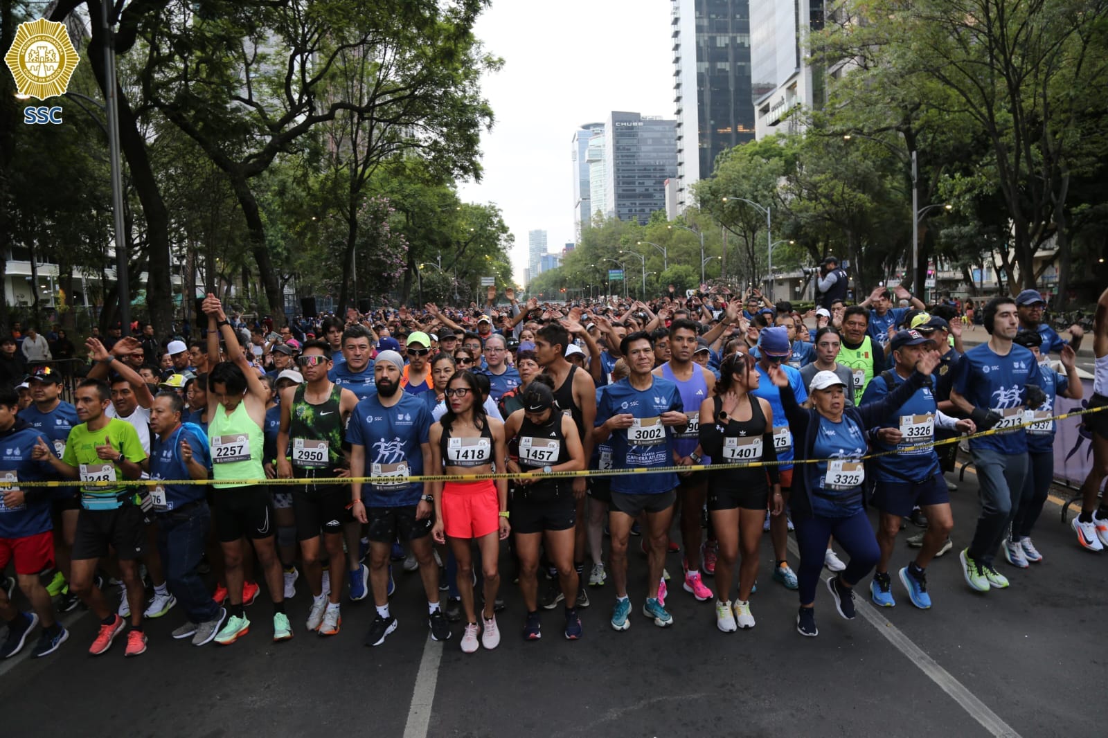 Realizan en Reforma 4a "Carrera Atlética de la Ciudadanía y su Policía 2025"