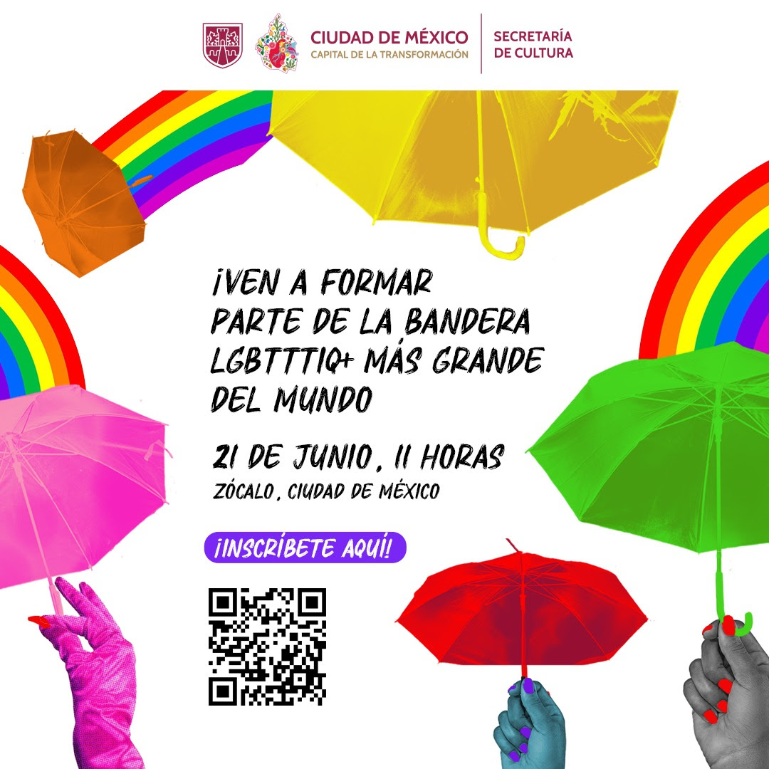 Crearán en el Zócalo bandera monumental LGBTTTIQ+
