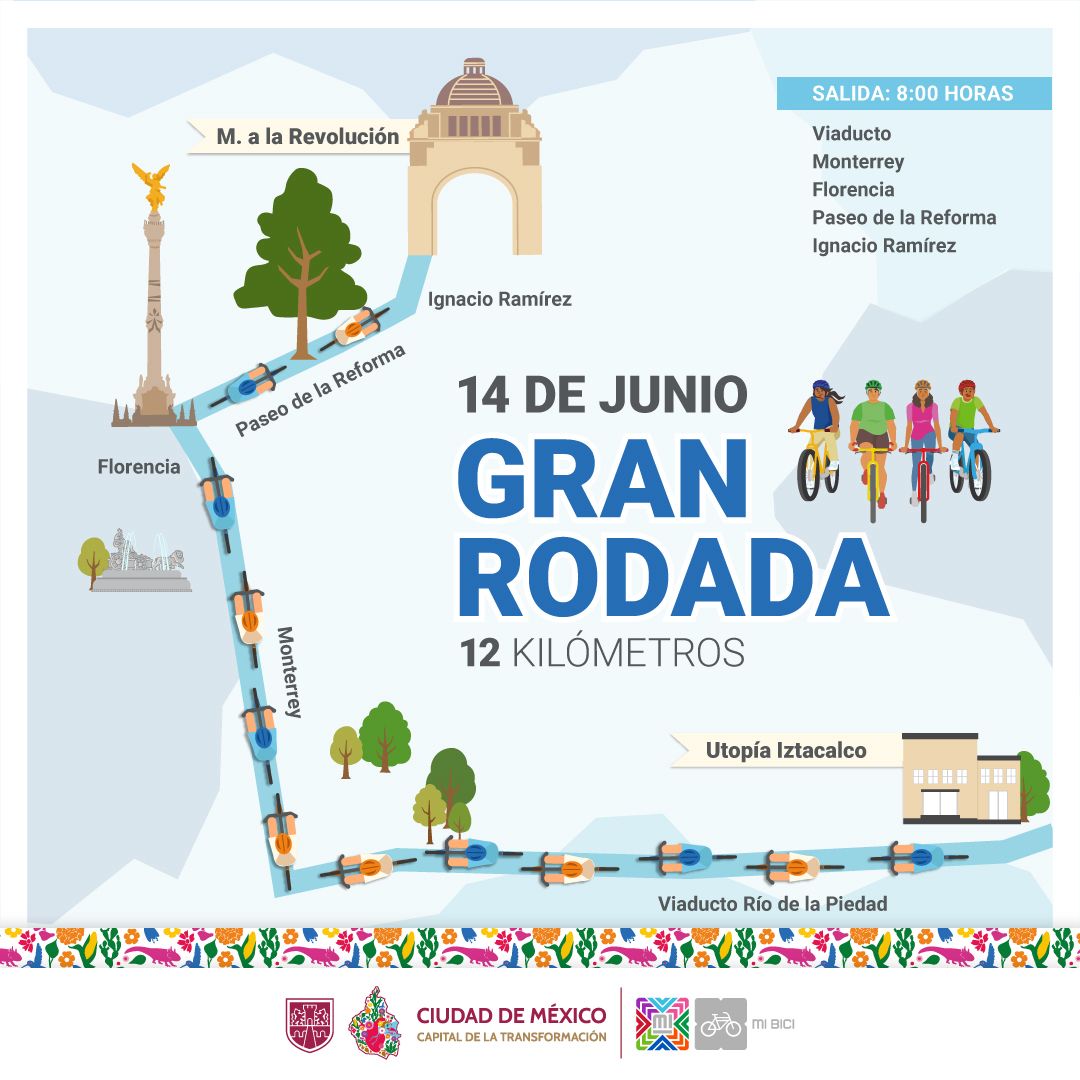 Gran Rodada, Mega biciescuela y Bici Rally por dia mundial de la bicicleta