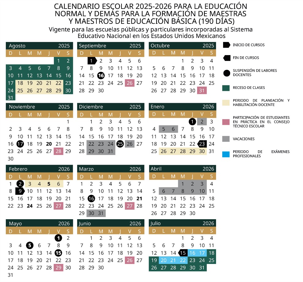 Calendario Escolar SEP