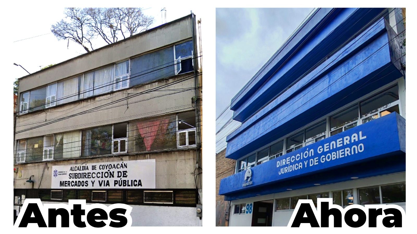 Renovo instalaciones de jurídica y de gobierno la alcaldía Coyoacán