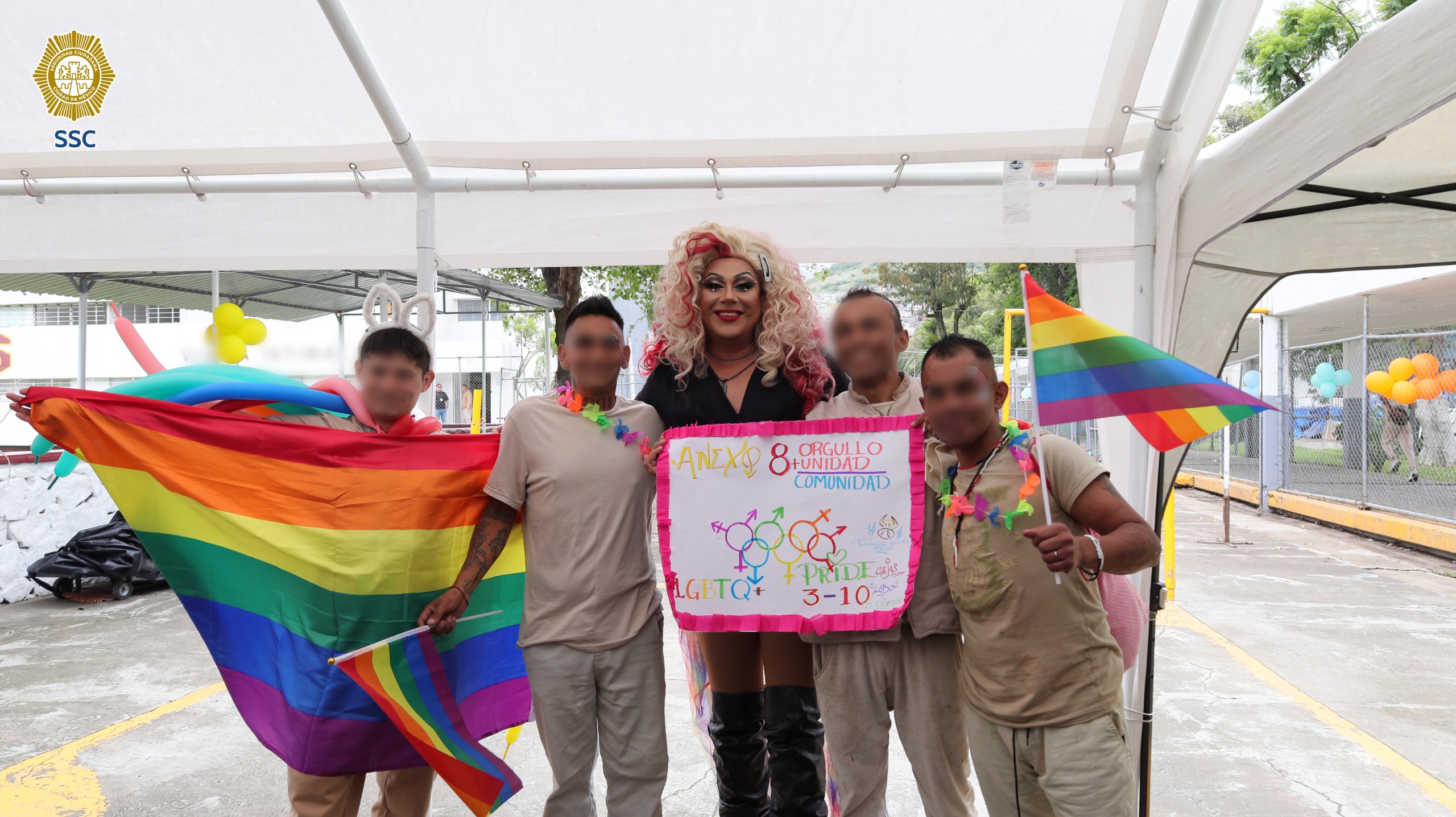 Personas en reclusión llevaron a cabo su marcha LGBTTTIQ+