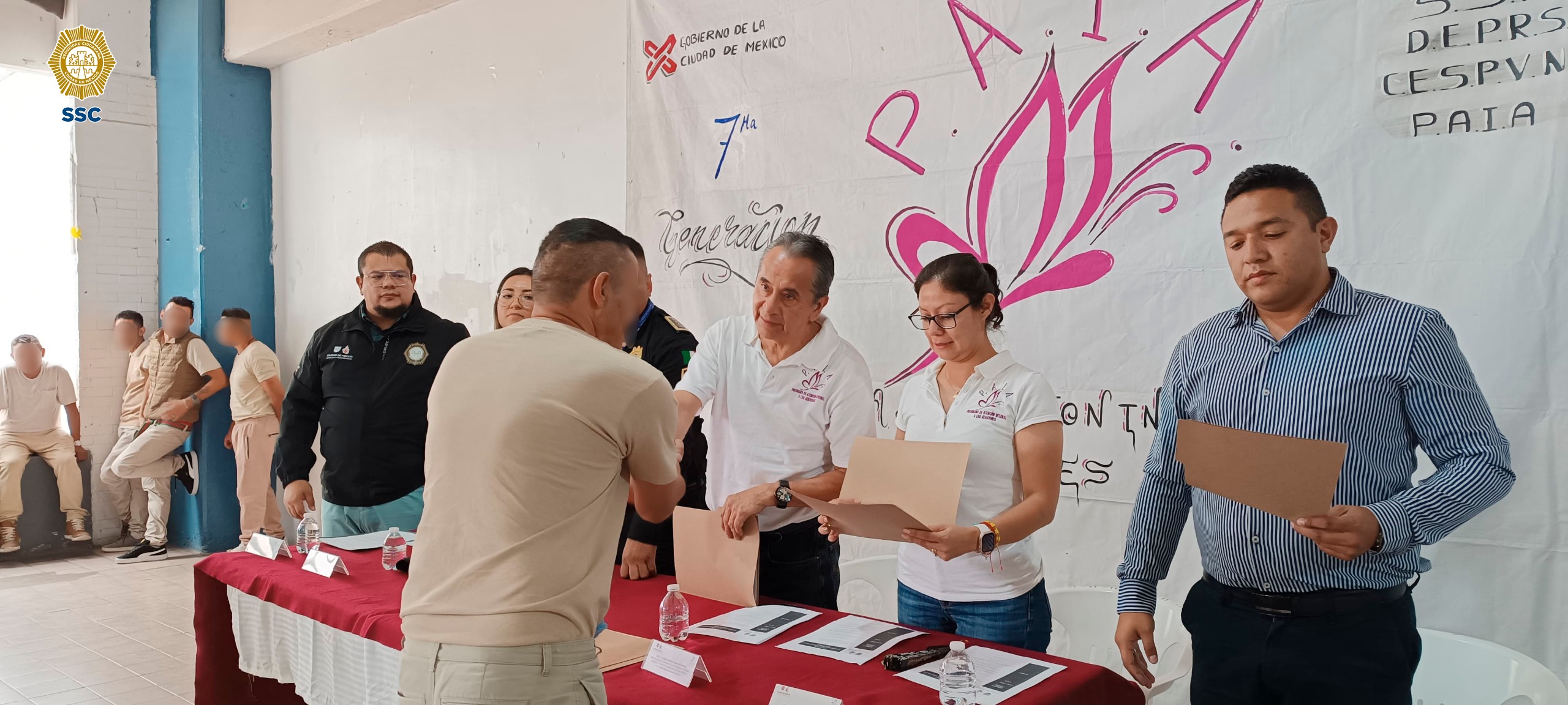 SSC lleva a cabo ceremonia de clausura de 7a generación del programa contra alcohol y drogas