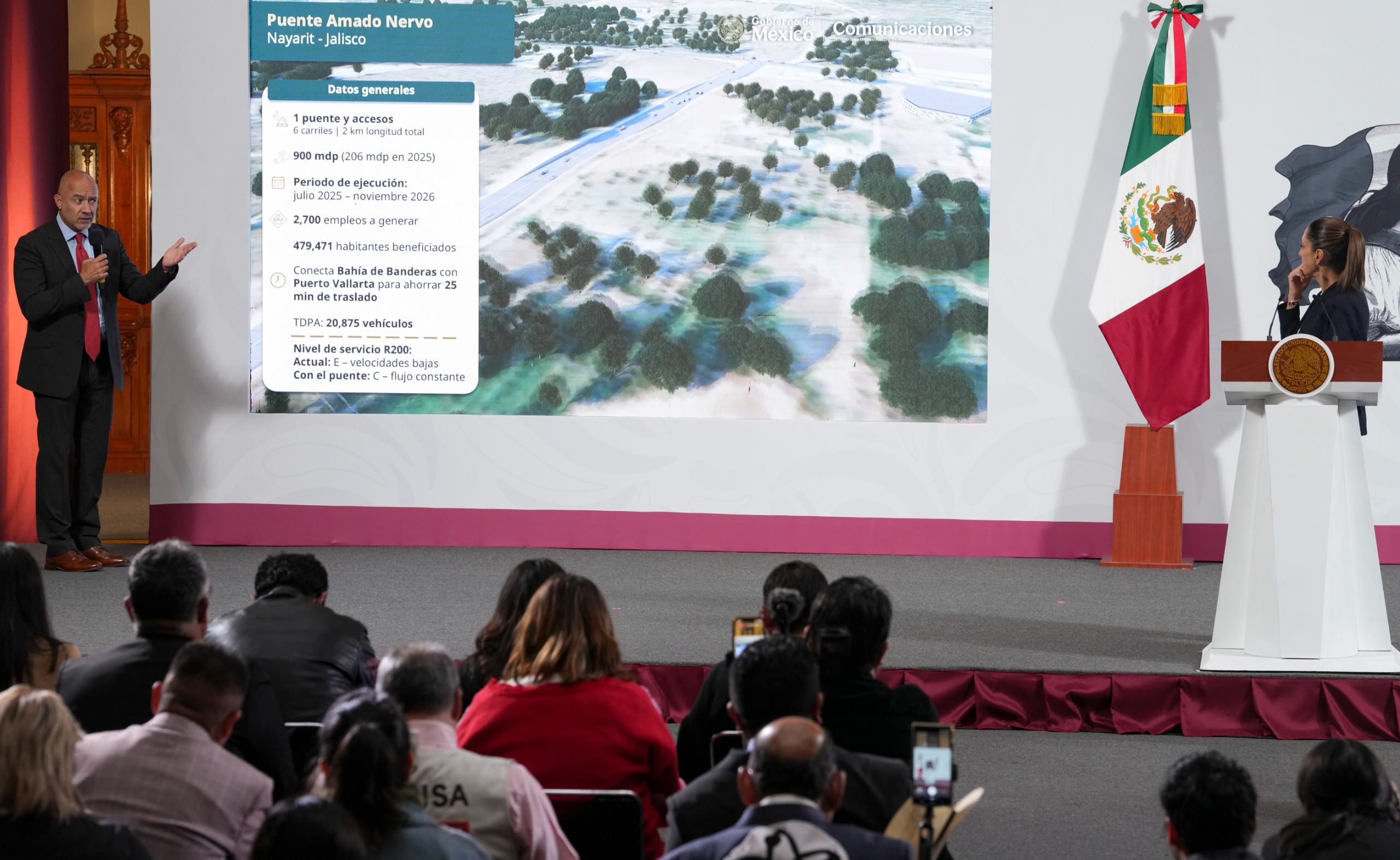 Inician obras de puente conectarán Nayarit con Jalisco: SICT