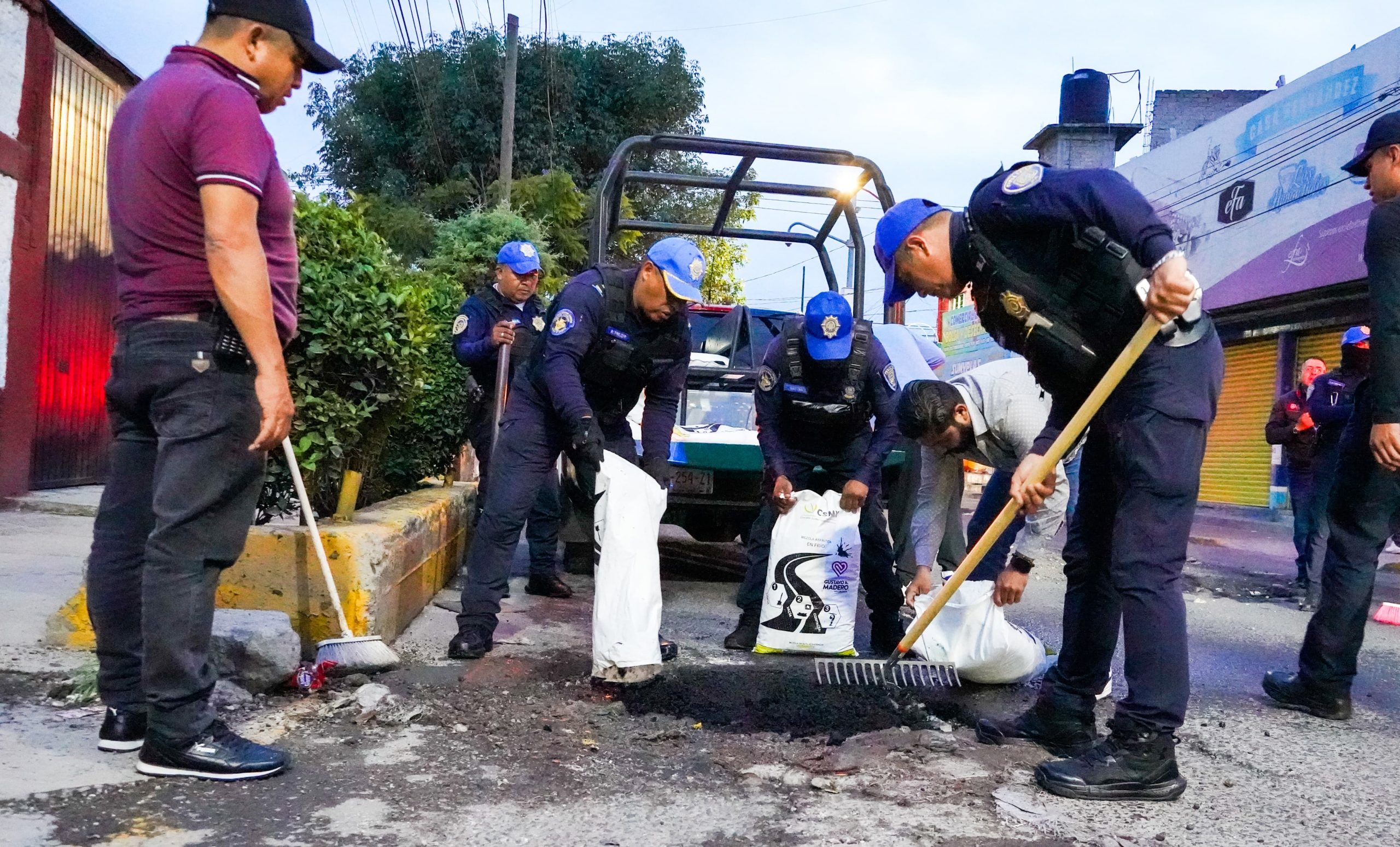 Policías de GAM repararán baches en rondines nocturnos
