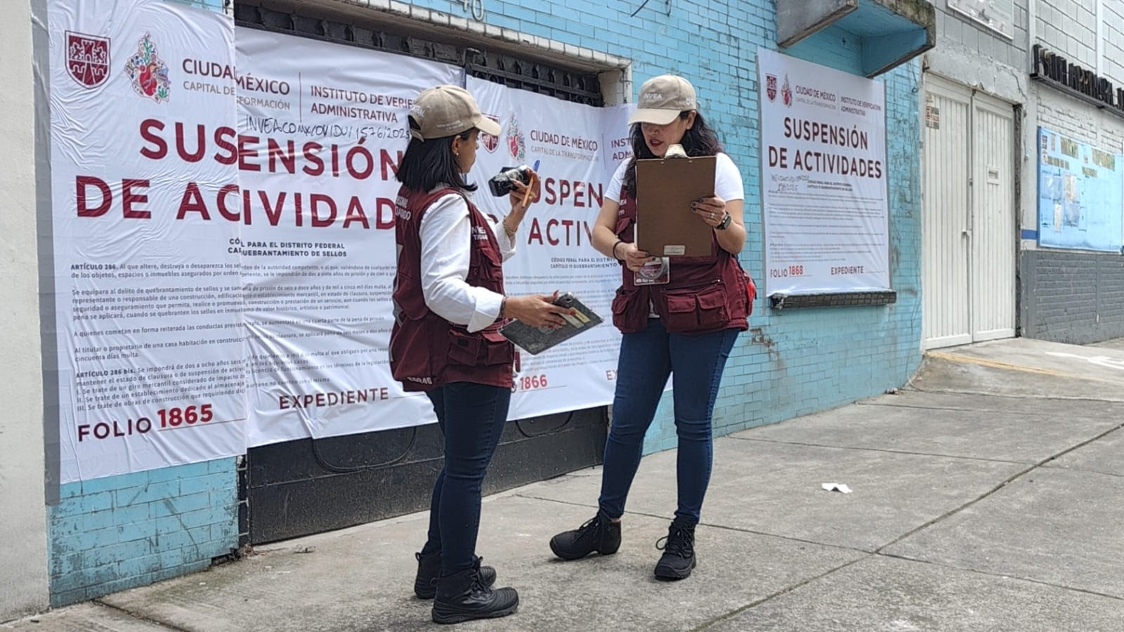 INVEA suspende obra donde loza colapsó y lesiono a personas