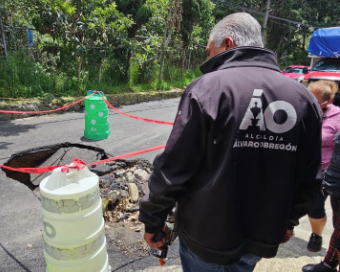 Alcaldía Álvaro Obregón atendió 35 socavones
