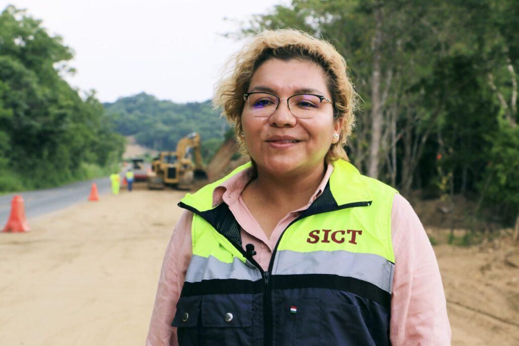 Ingeniera civil Dilery Ortega Jijón 20 años de trabajo en SICT Oaxaca
