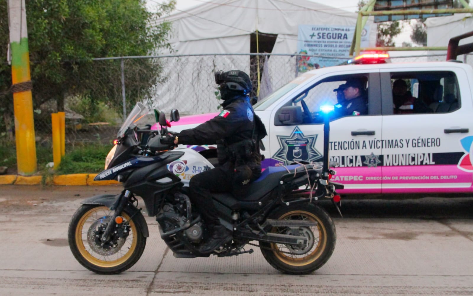 Azucena Cisneros supervisa patrullaje disuasivo en vialidades y límites con CDMx