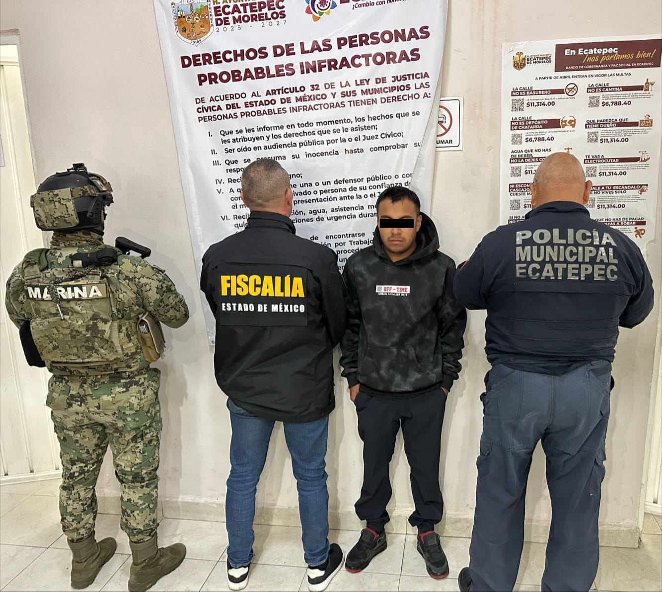 Detenido por alterar el orden resultó con orden de detención por feminicidio