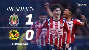 Chivas le gana el Clásico al América y agita la tabla del Clausura