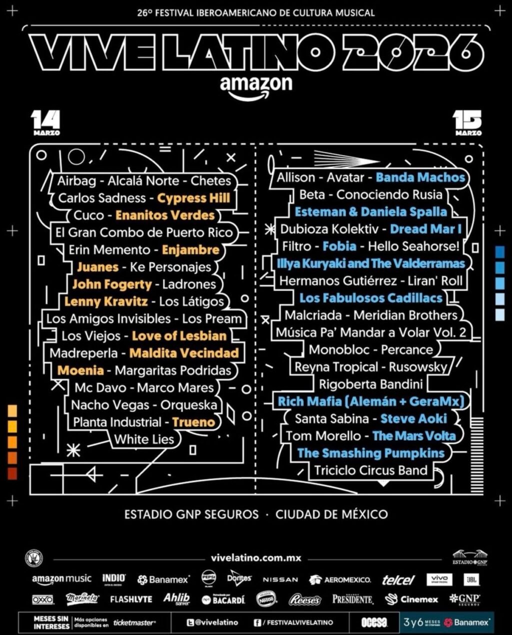 Vive Latino 2026: Un cartelazo que promete hacer vibrar la capital