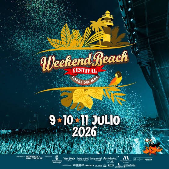 Weekend Beach Festival 2026 confirma a David Bisbal, Myke Towers y Ana Mena en Torre del Mar