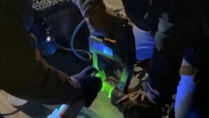 lineas 6 y 7 bajo mantenimiento con particulas magneticas