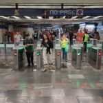 Puertas de acceso continuo en Línea 2, estación Zócalo Tenochtitlán