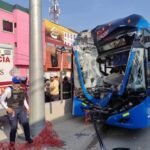 choque de trolebus en edomex
