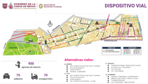 Así serán los dispositivos viales por el Grito y el Desfile Militar en CDMX