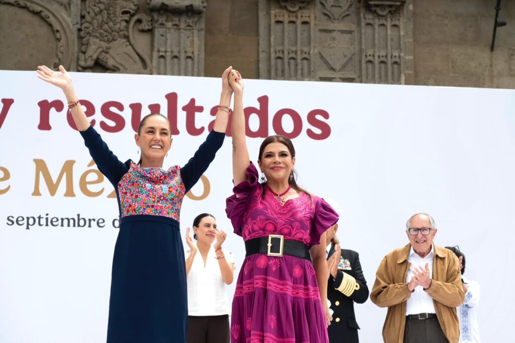 Sheinbaum cierra en el Zócalo gira nacional de rendición de cuentas