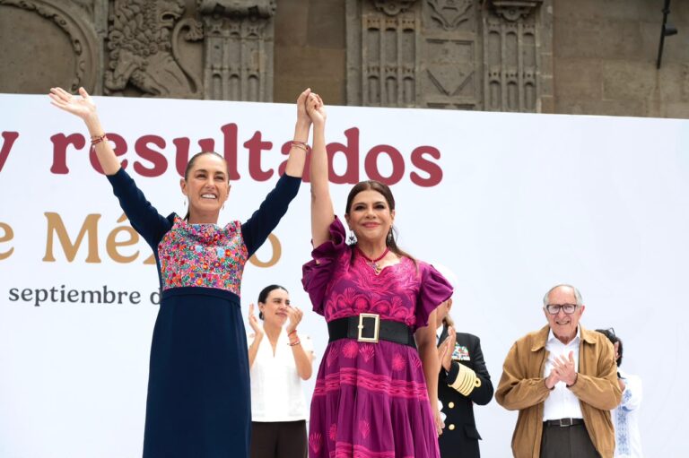 Sheinbaum cierra en el Zócalo gira nacional de rendición de cuentas