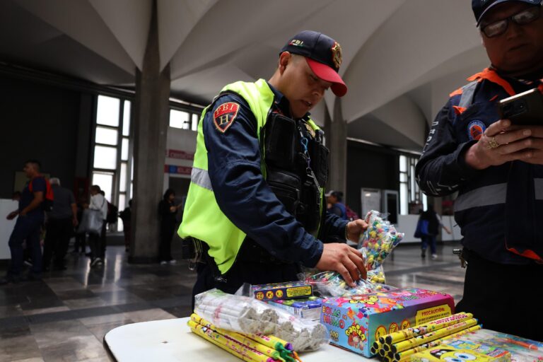 Metro y SSC aseguran 439 kilos de pirotecnia durante operativo Cero Pirotecnia