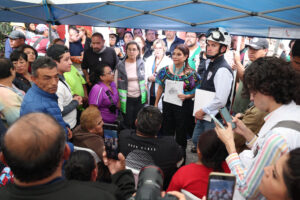 Clara Brugada garantiza apoyo integral tras explosión en Minas de Cristo