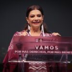 Clara Brugada durnate Asamblea Informativa en el Auditorio Nacional