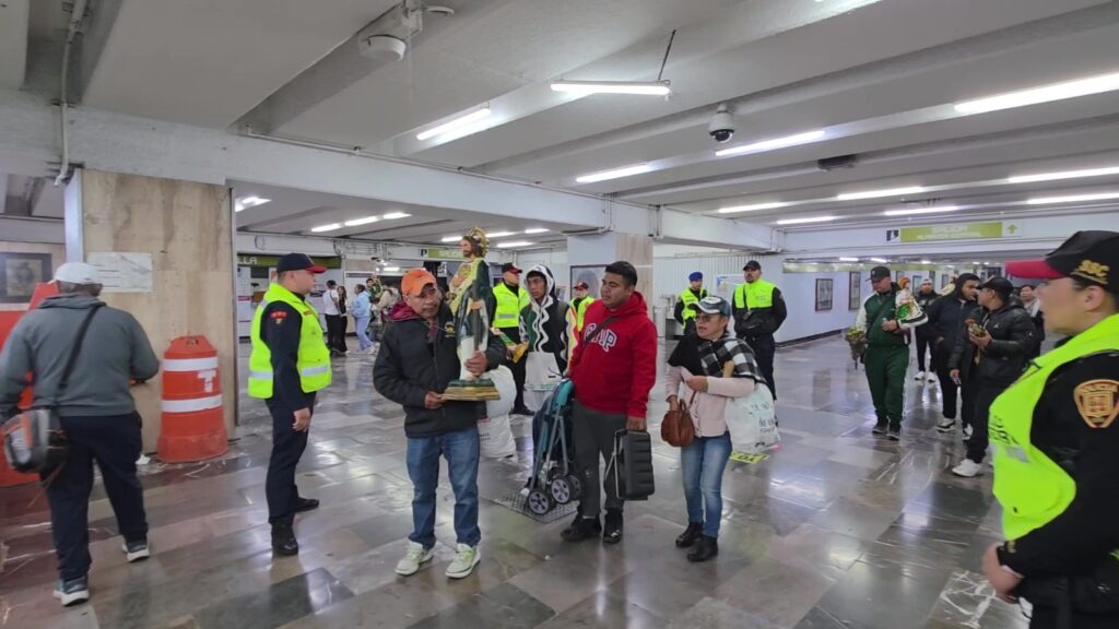 celebracion por san judas tadeo en el metro